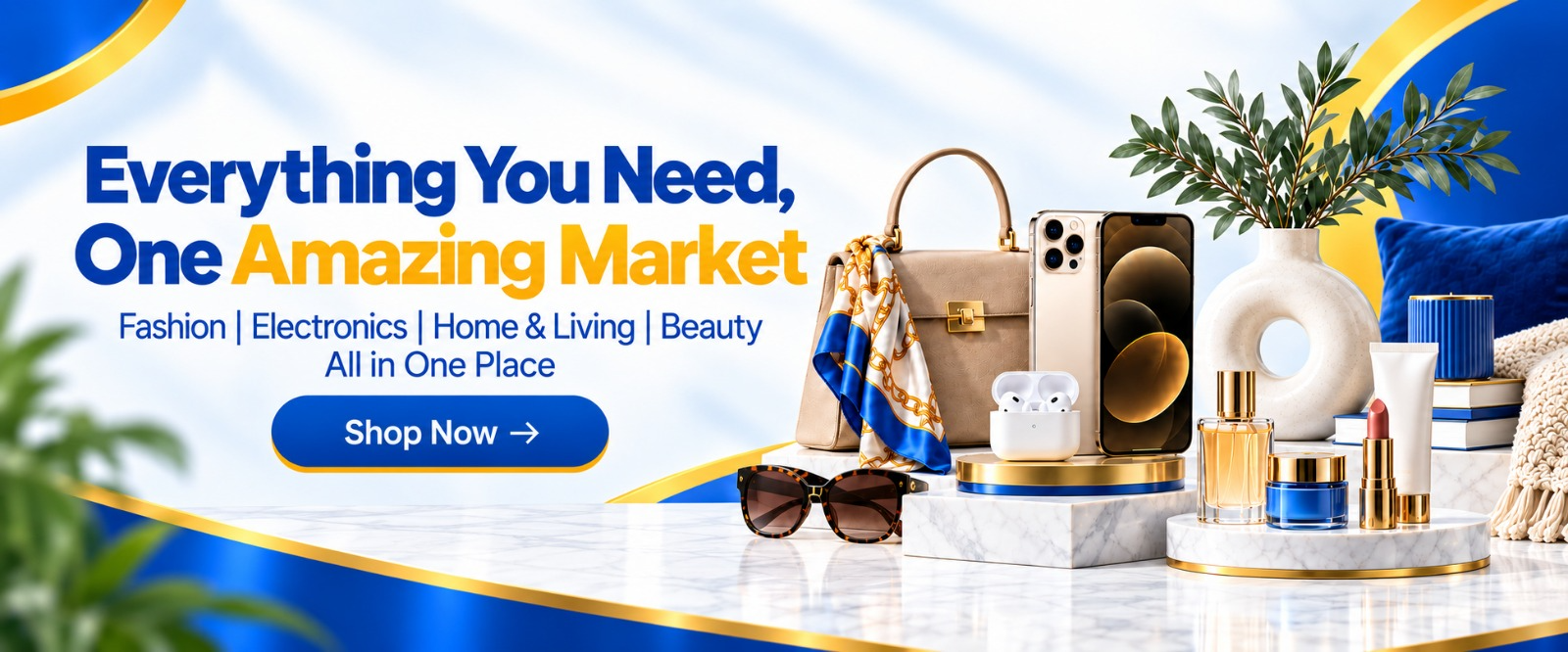 Everything you need, one amazing market. Fashion, electronics, home and living, beauty — all in one place. Shop now at Amaze Markets.